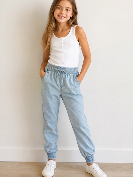 Harper Canyon Other - Harper Canyon chambray jogger pants